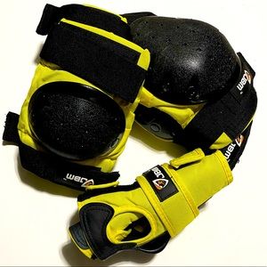 JBM Sport Knee and Elbow Pads Wrist Guards 3-in-1 Protective Gear Set